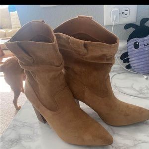 Suede Heeled Boots